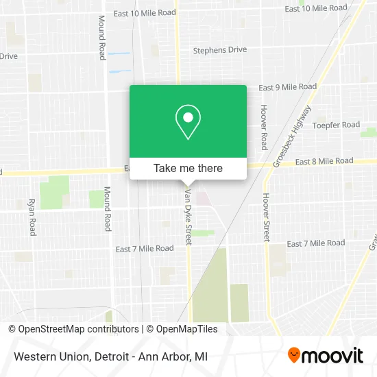 Western Union map