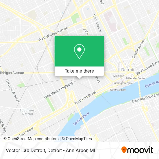 Vector Lab Detroit map