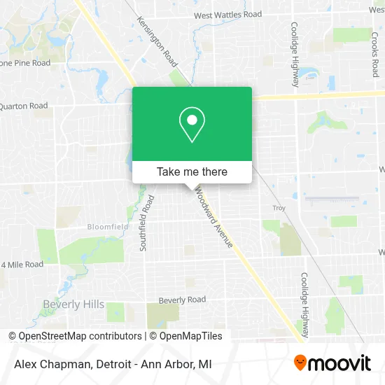 Alex Chapman map