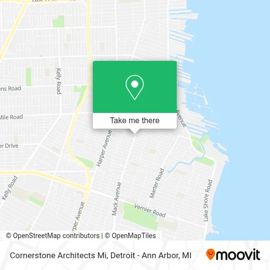Cornerstone Architects Mi map