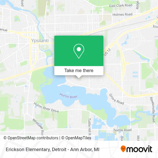 Erickson Elementary map