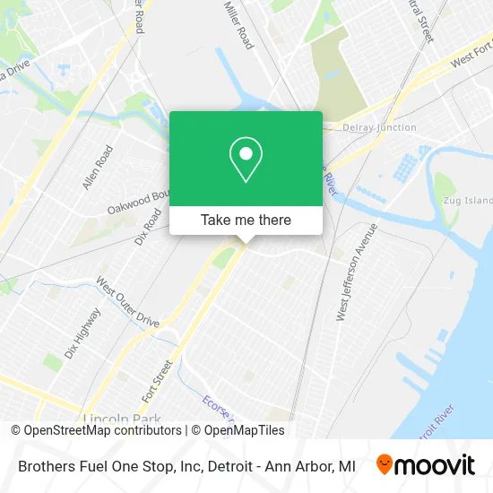 Brothers Fuel One Stop, Inc map