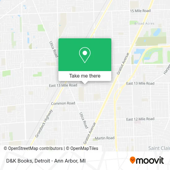 D&K Books map