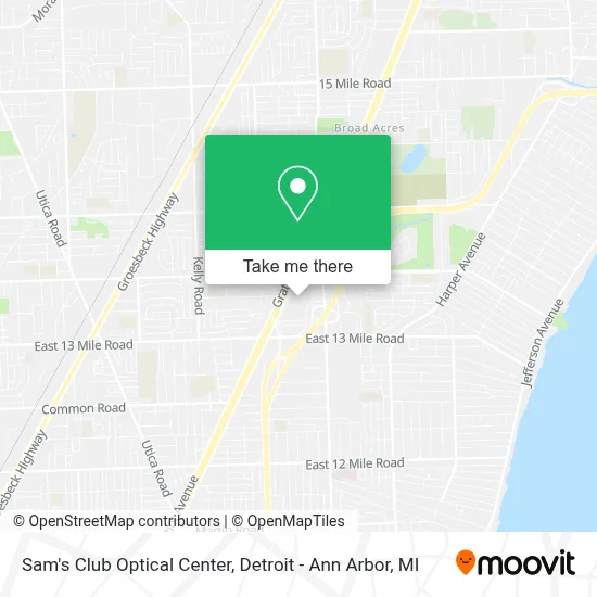 Sam's Club Optical Center map