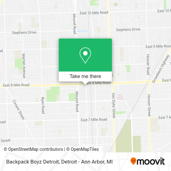 Backpack Boyz Detroit map
