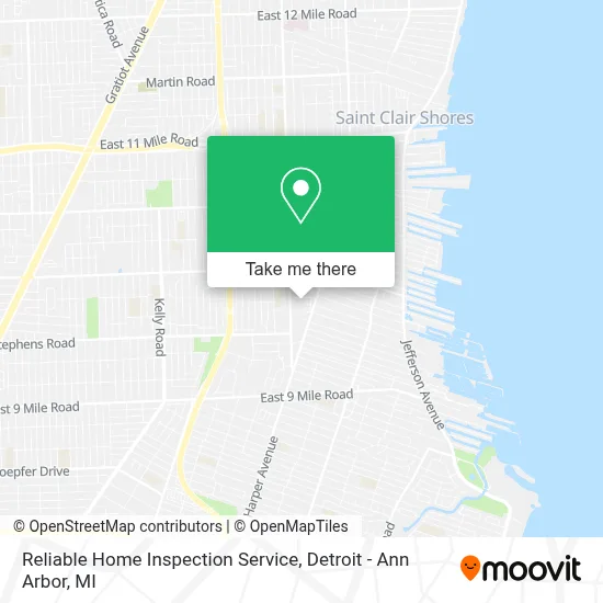 Reliable Home Inspection Service map