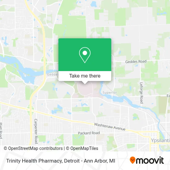 Trinity Health Pharmacy map