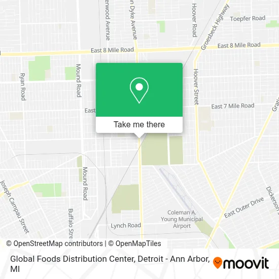 Global Foods Distribution Center map
