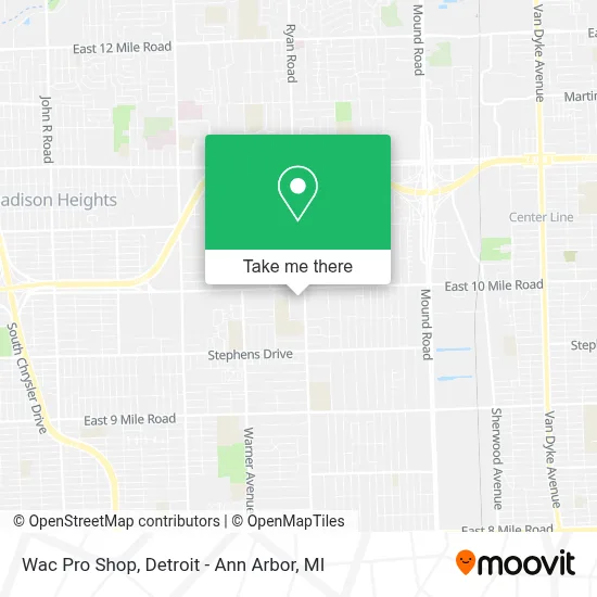 Wac Pro Shop map