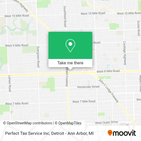 Perfect Tax Service Inc map