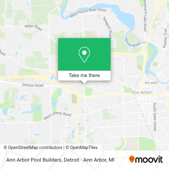 Ann Arbor Pool Builders map