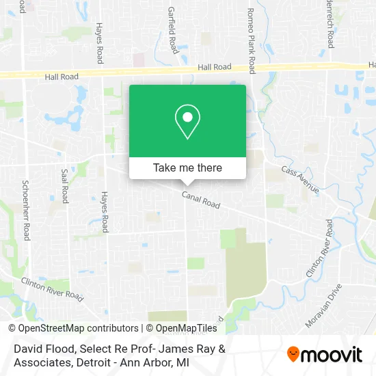 David Flood, Select Re Prof- James Ray & Associates map