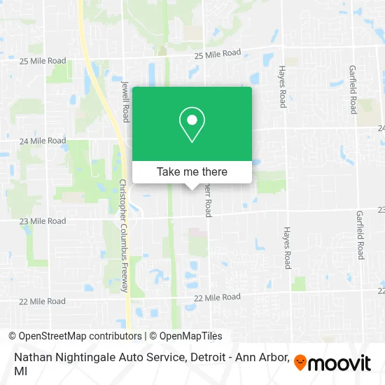Nathan Nightingale Auto Service map