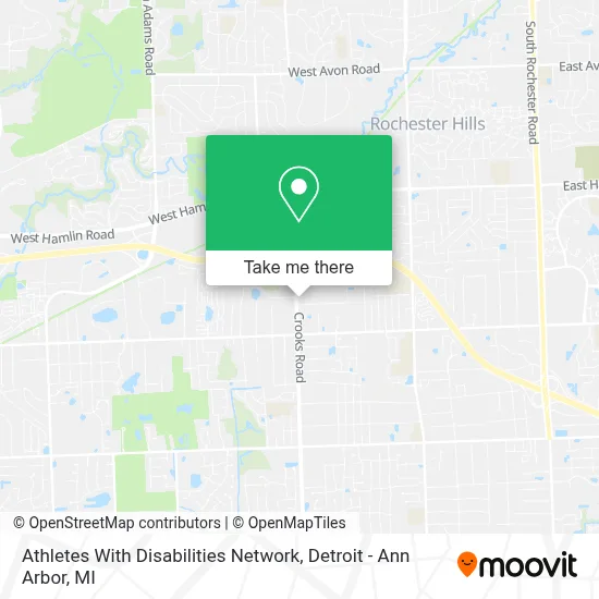 Athletes With Disabilities Network map