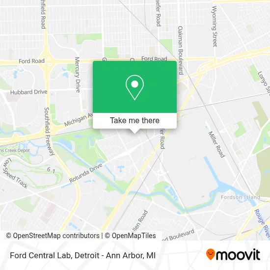 Ford Central Lab map
