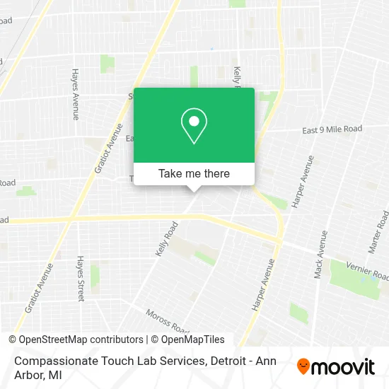 Compassionate Touch Lab Services map
