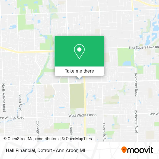 Hall Financial map