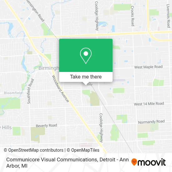 Communicore Visual Communications map