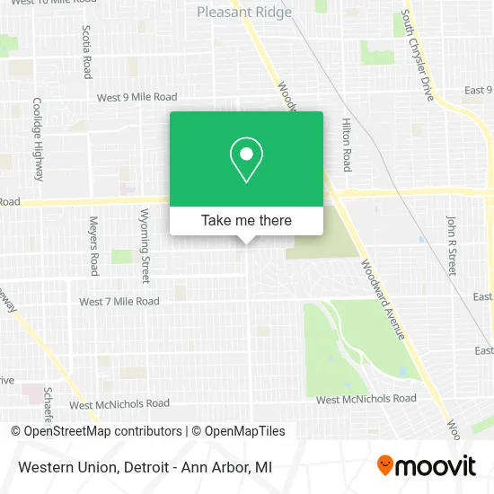 Western Union map