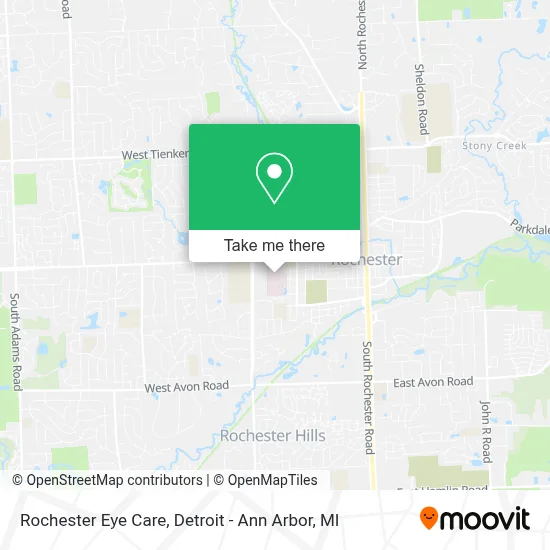 Rochester Eye Care map