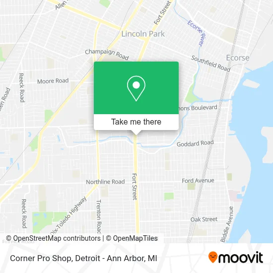Corner Pro Shop map
