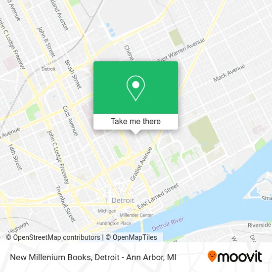 New Millenium Books map