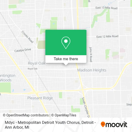 Mdyc - Metropolitan Detroit Youth Chorus map