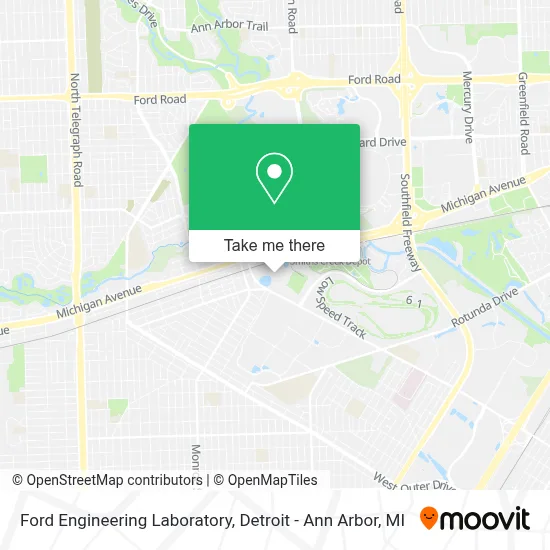 Ford Engineering Laboratory map