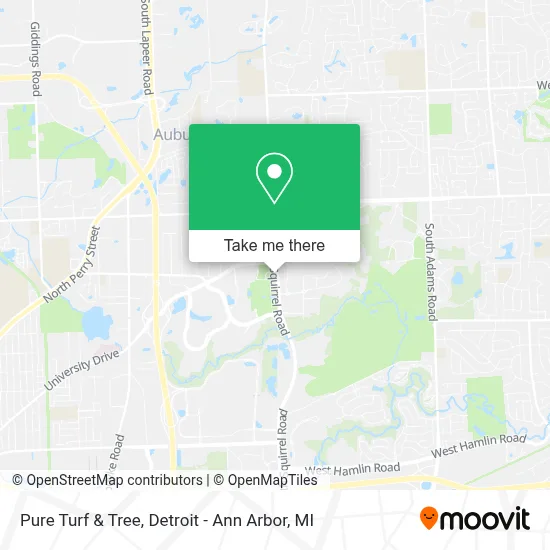 Pure Turf & Tree map