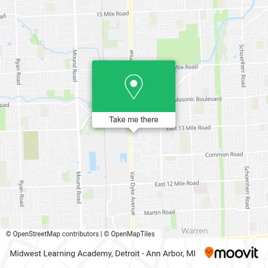 Midwest Learning Academy map