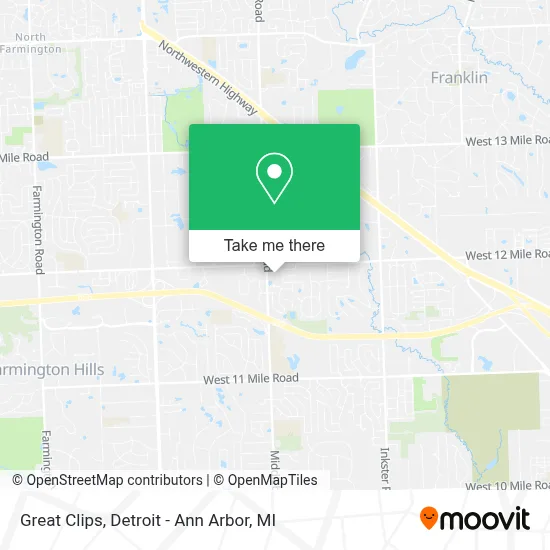 Great Clips map