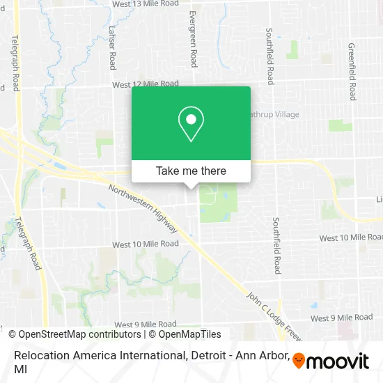 Relocation America International map