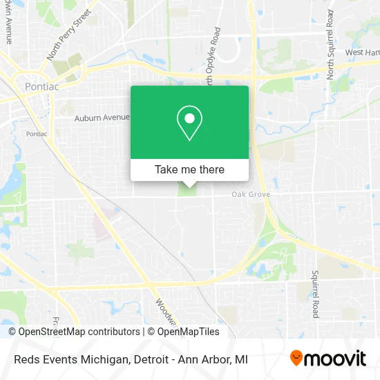 Reds Events Michigan map