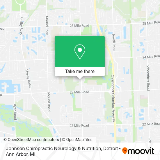 Johnson Chiropractic Neurology & Nutrition map