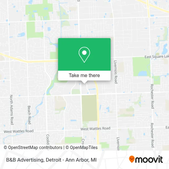 B&B Advertising map