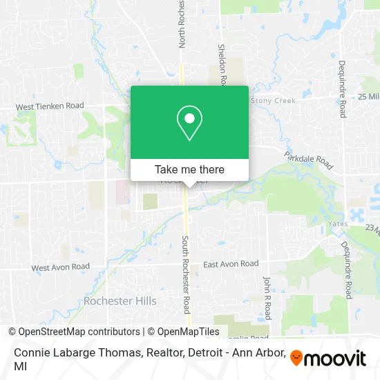 Connie Labarge Thomas, Realtor map