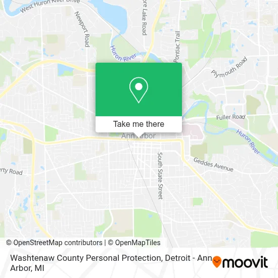 Washtenaw County Personal Protection map