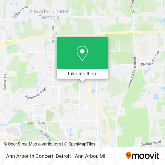 Ann Arbor In Concert map
