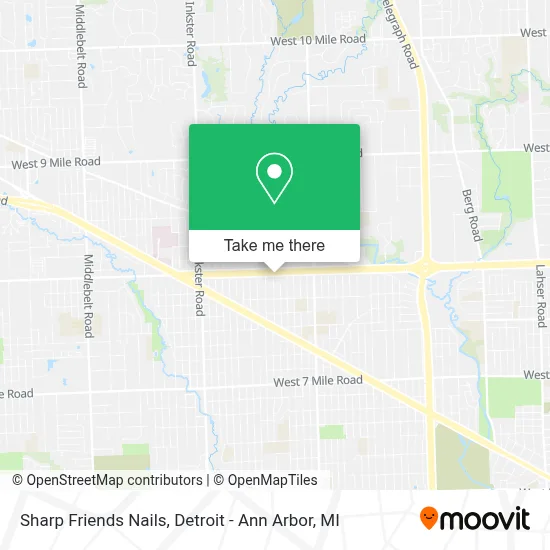 Sharp Friends Nails map