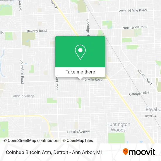 Coinhub Bitcoin Atm map