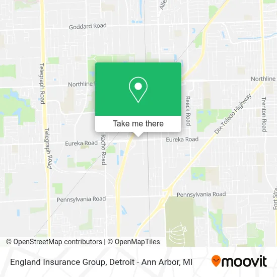 England Insurance Group map