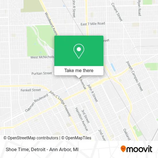 Shoe Time map