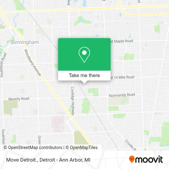 Move Detroit. map