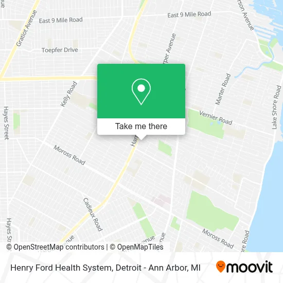 Henry Ford Health System map