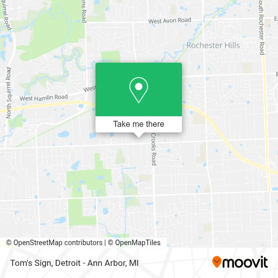 Tom's Sign map
