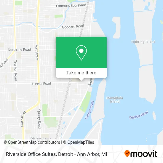 Riverside Office Suites map
