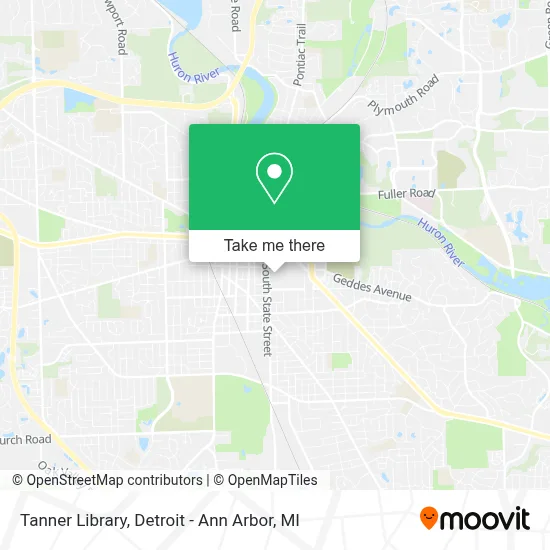 Tanner Library map