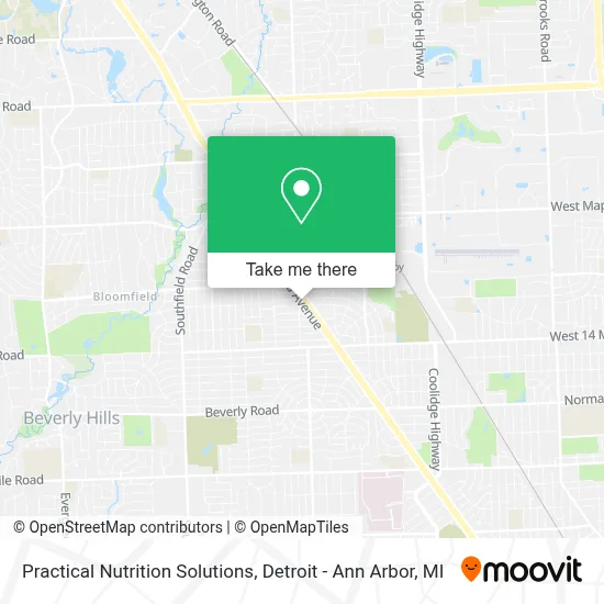 Practical Nutrition Solutions map