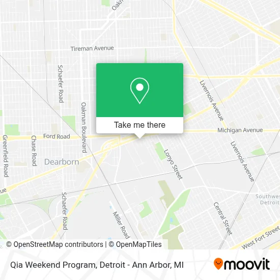 Qia Weekend Program map