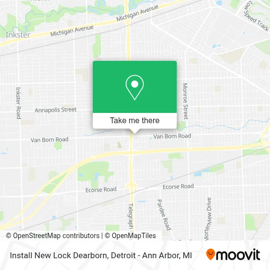 Install New Lock Dearborn map